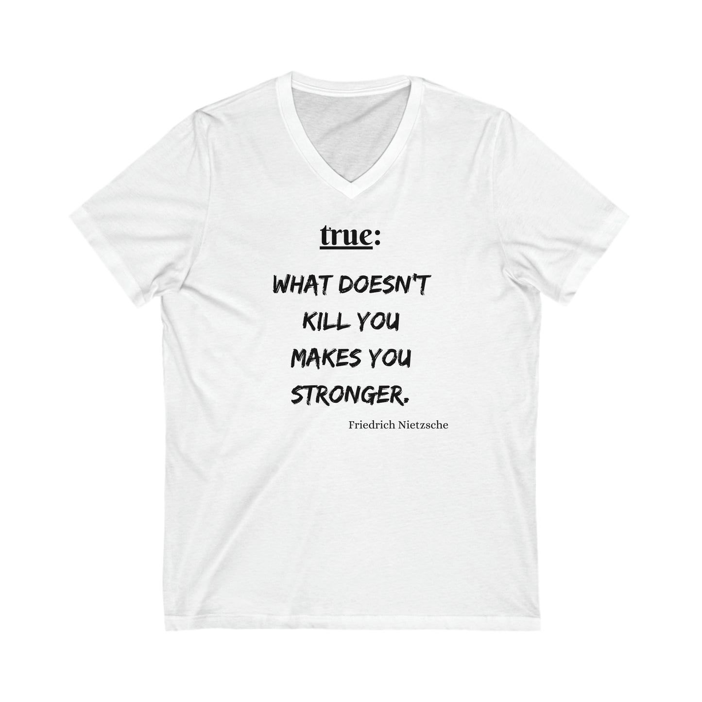 What Doesn't Kill You (religious) - Short Sleeve V-Neck Tee US