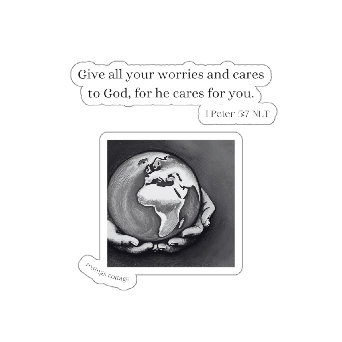 Give All Your Worries to God #2 - Kiss-Cut Stickers US