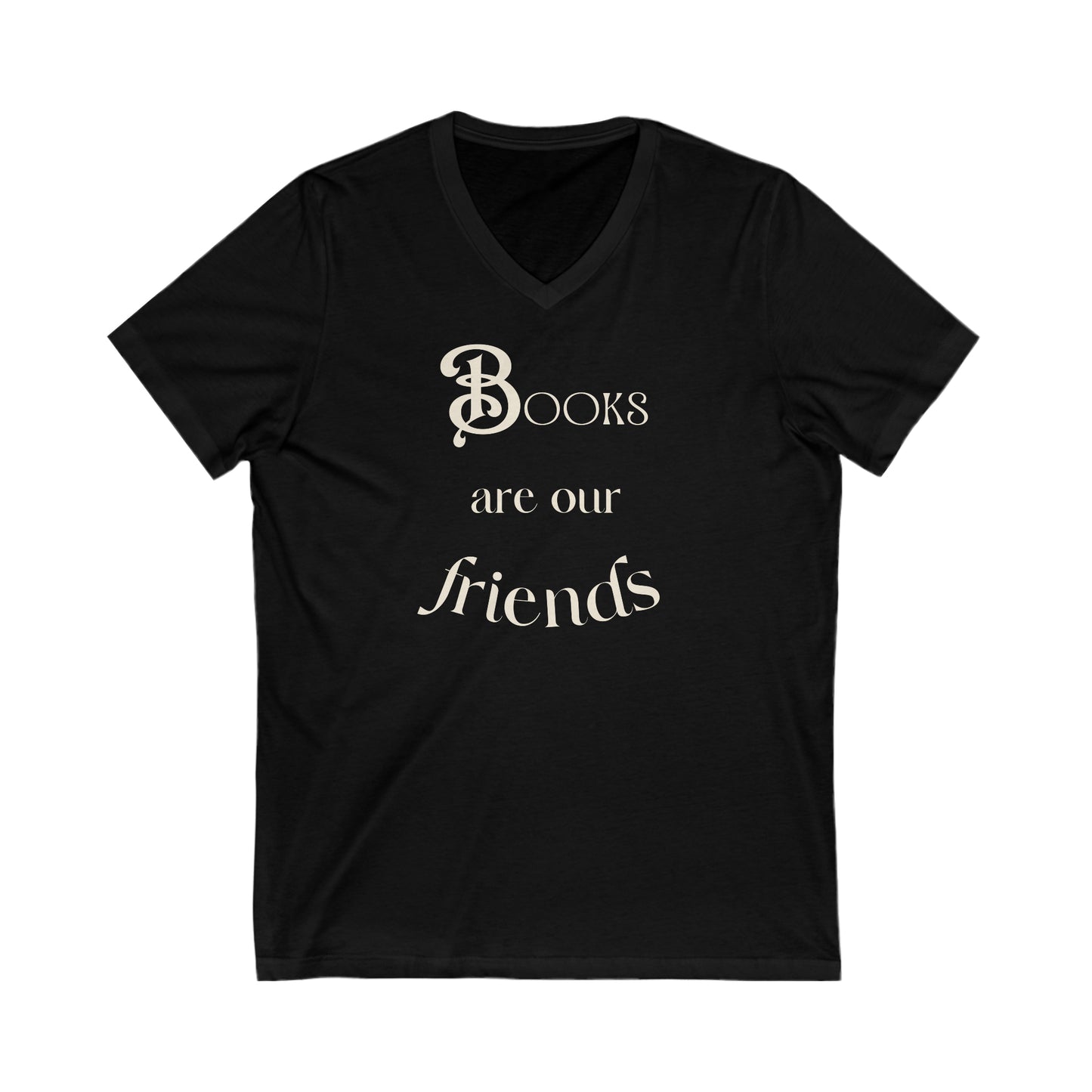 Books Are Our Friends #2 - Short Sleeve V-Neck Tee US