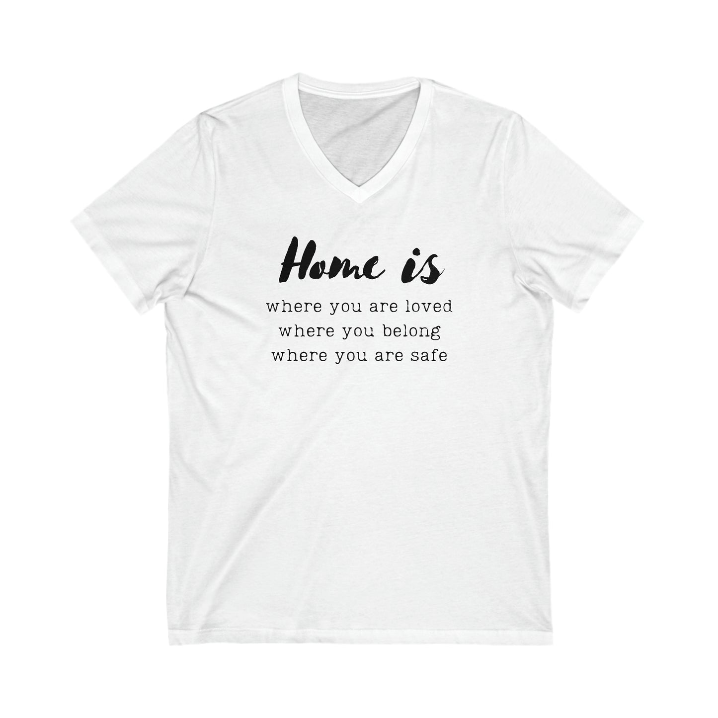 Home is - Short Sleeve V-Neck Tee US