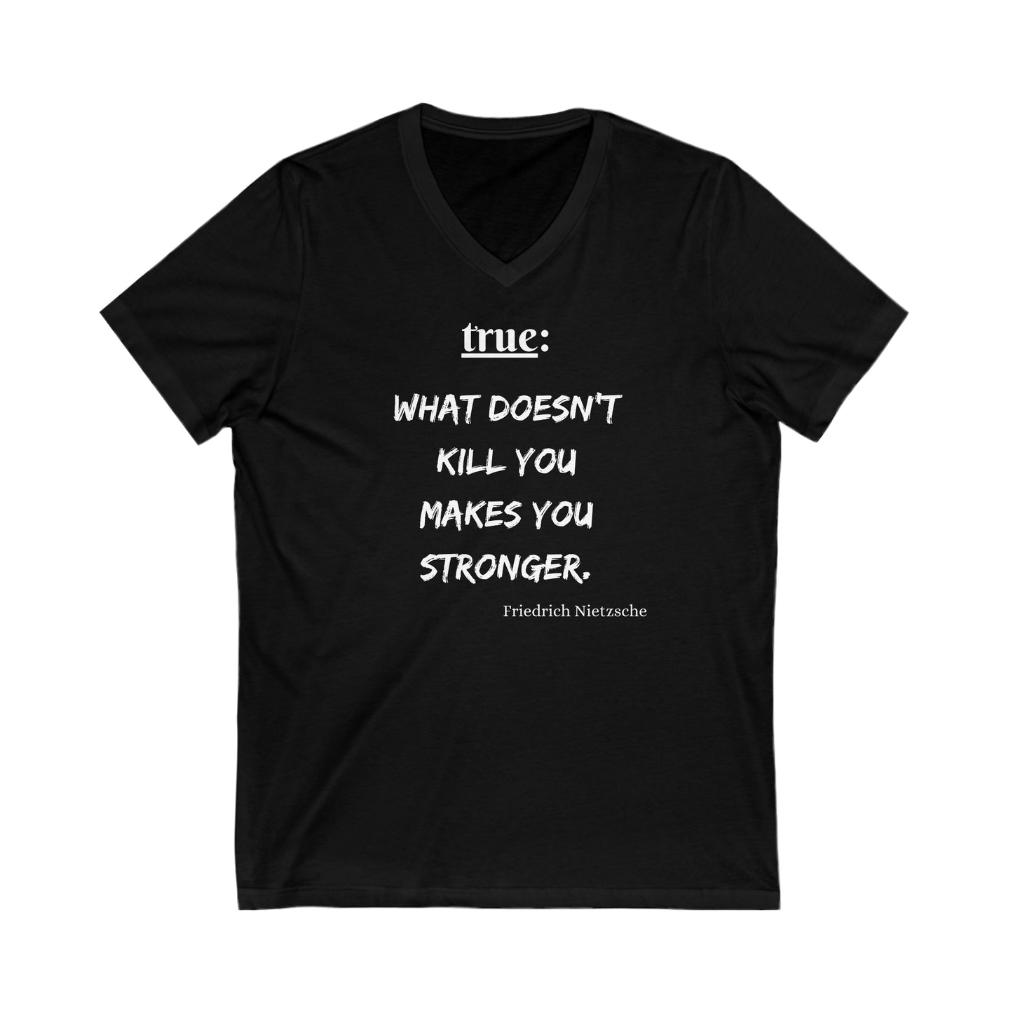 What Doesn't Kill You (religious) - Short Sleeve V-Neck Tee US