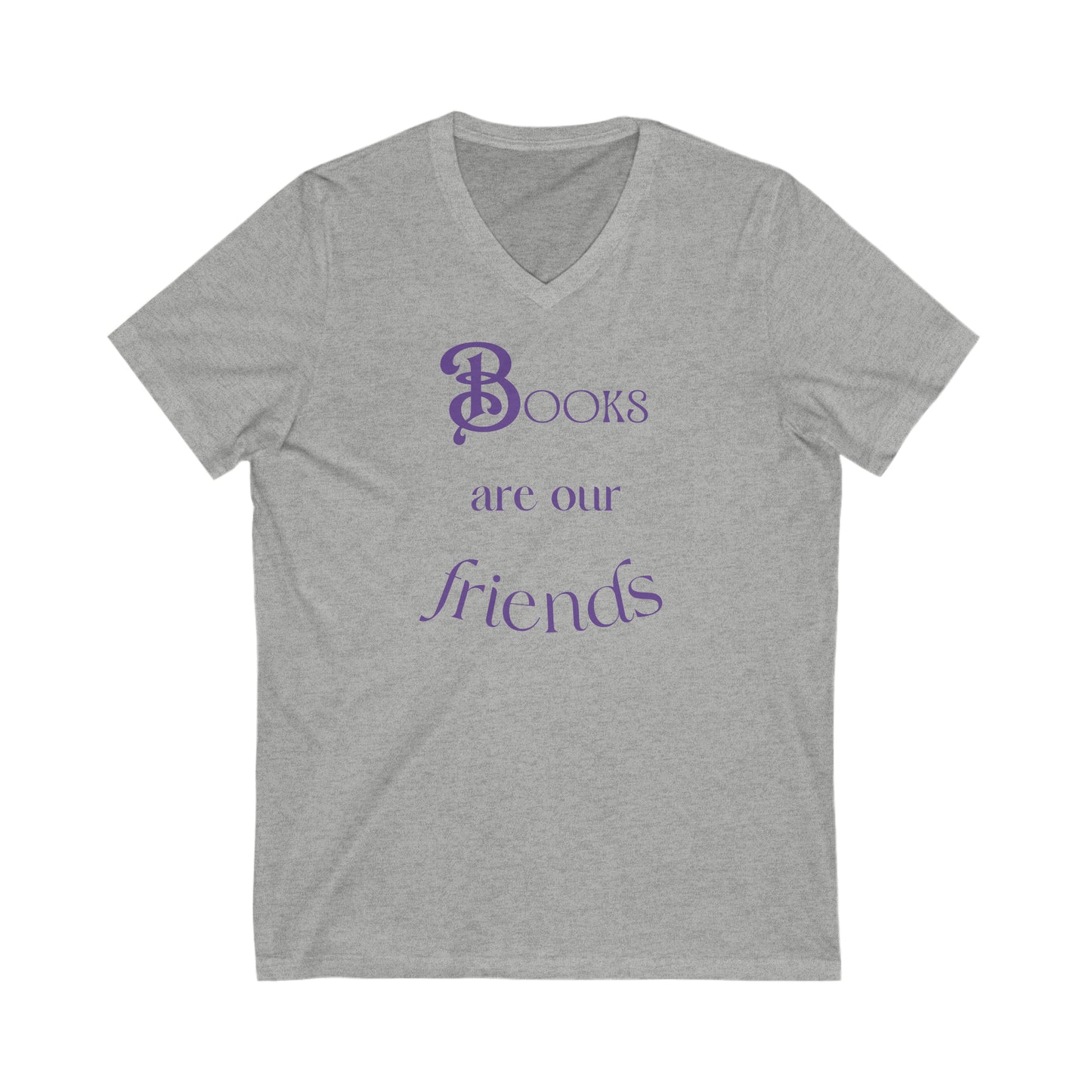 Books Are Our Friends #2 - Short Sleeve V-Neck Tee US