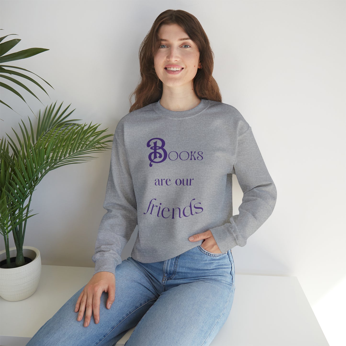 Books Are Our Friends #1 - Crewneck Sweatshirt US