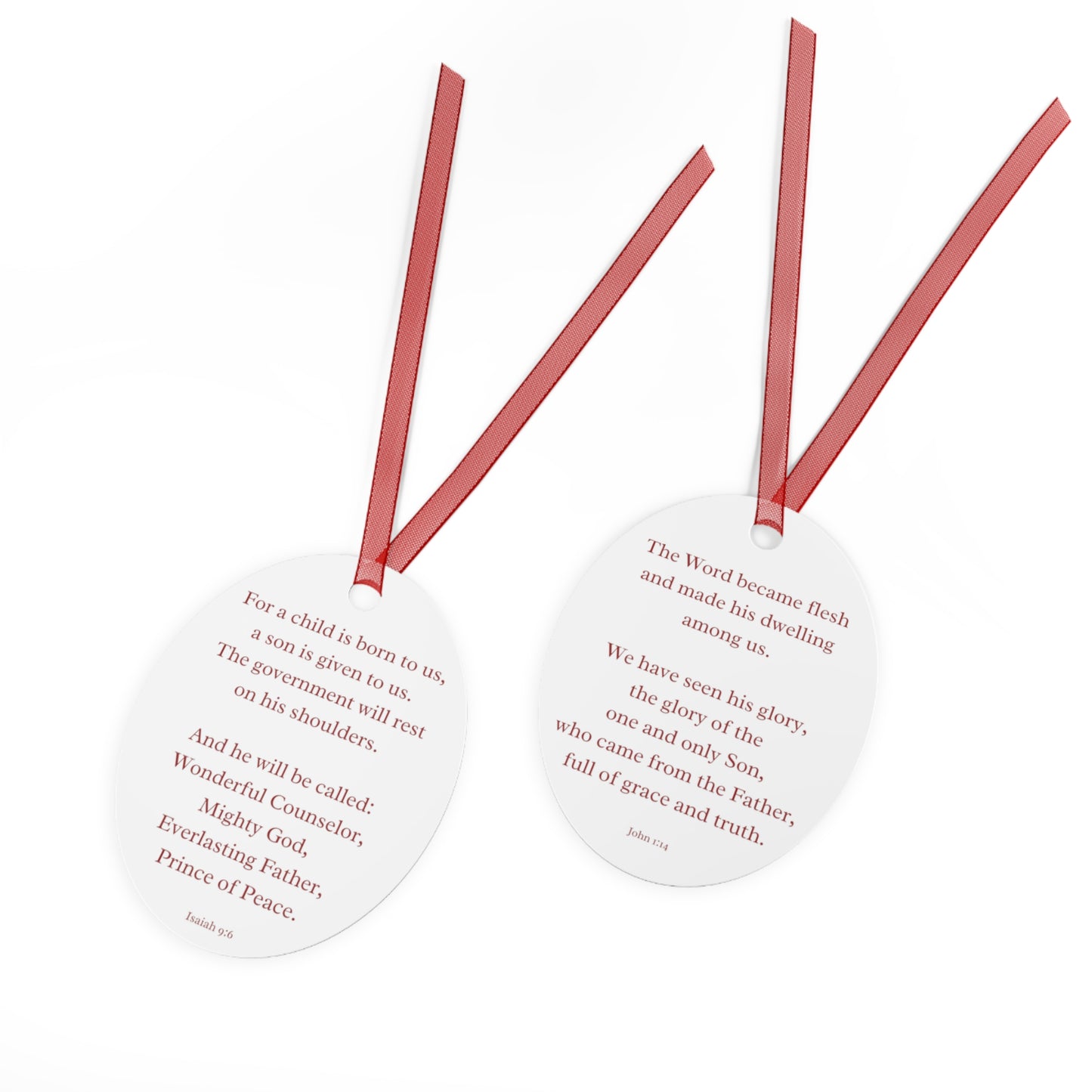 For A Son Is Born To Us - Christmas Ornament US