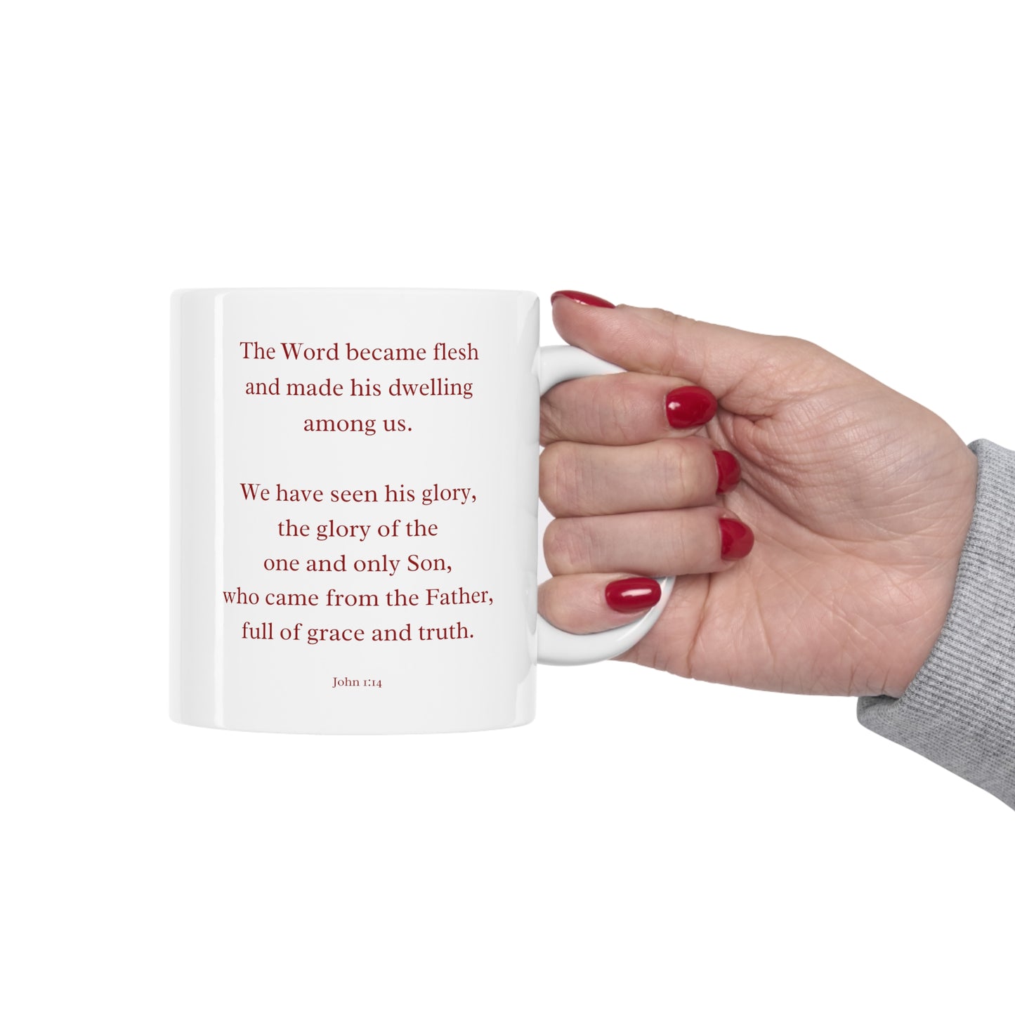 For A Son Is Born To Us - Christmas Ceramic Mug US
