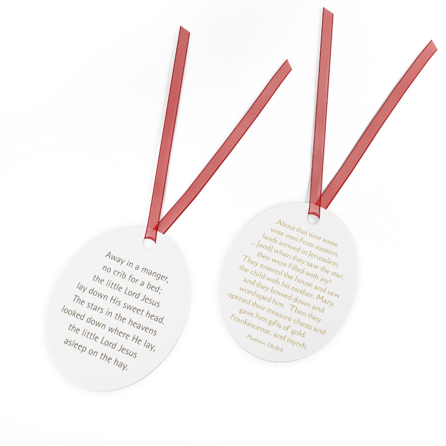 Away In A Manger/Magi - Christmas Ornament US