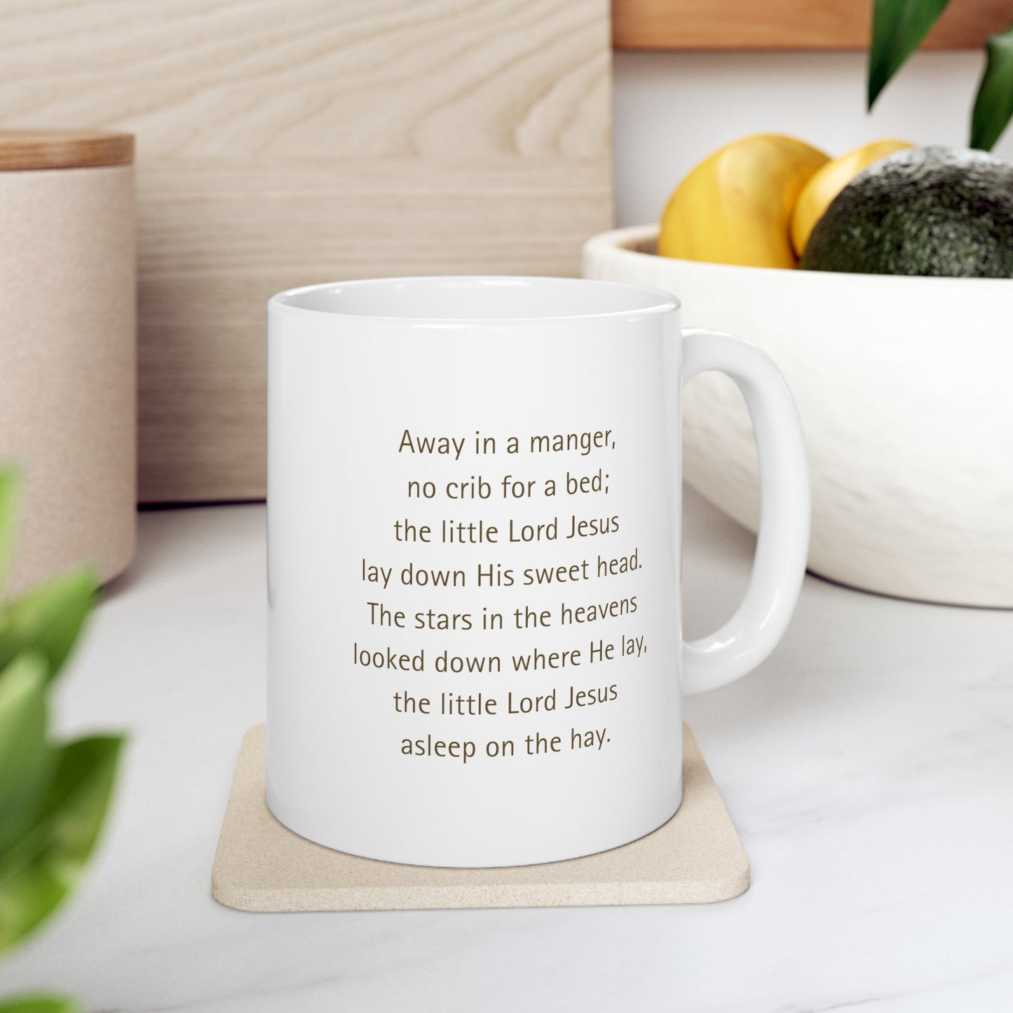 Away In A Manger/Magi - Christmas Ceramic Mug US