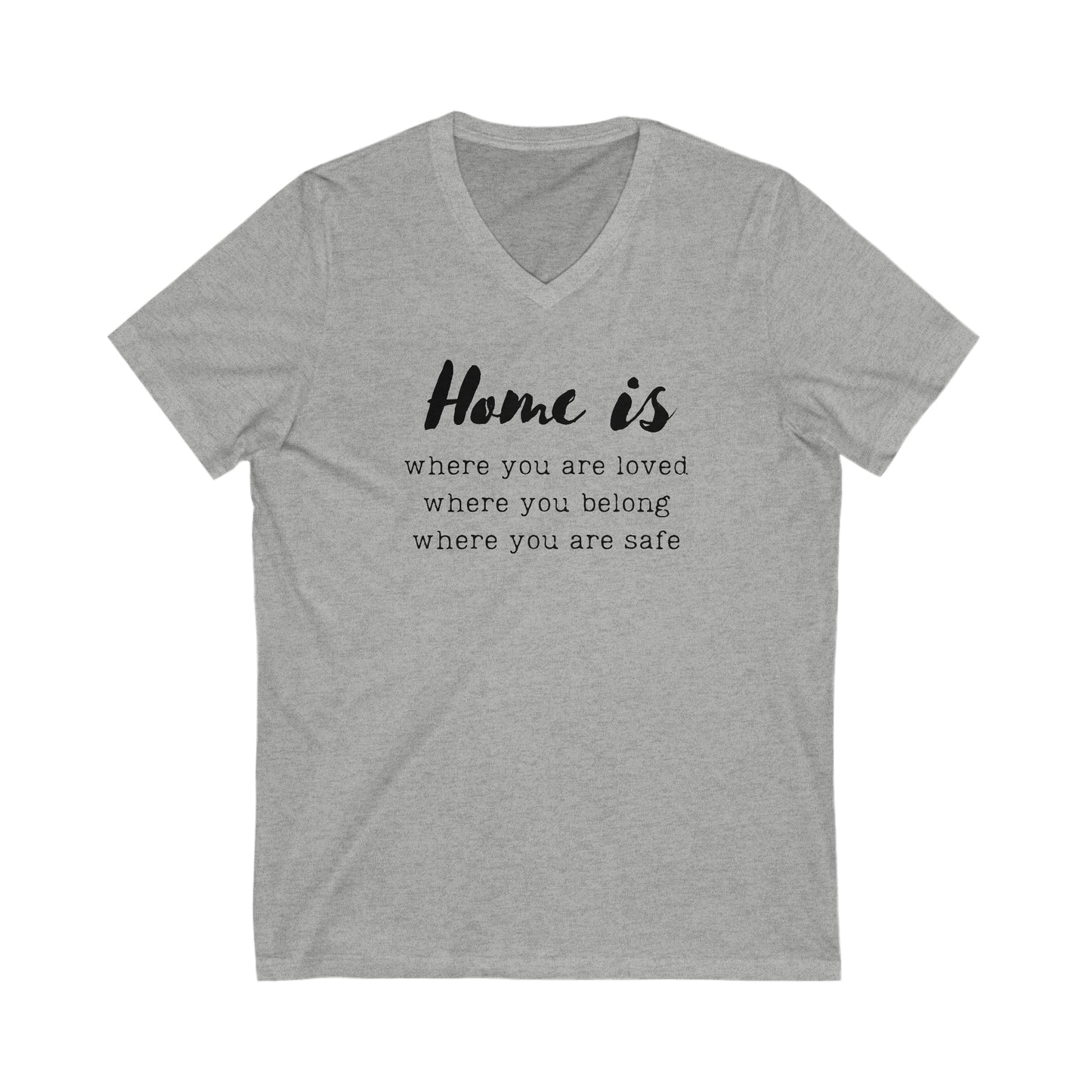 Home is - Short Sleeve V-Neck Tee US