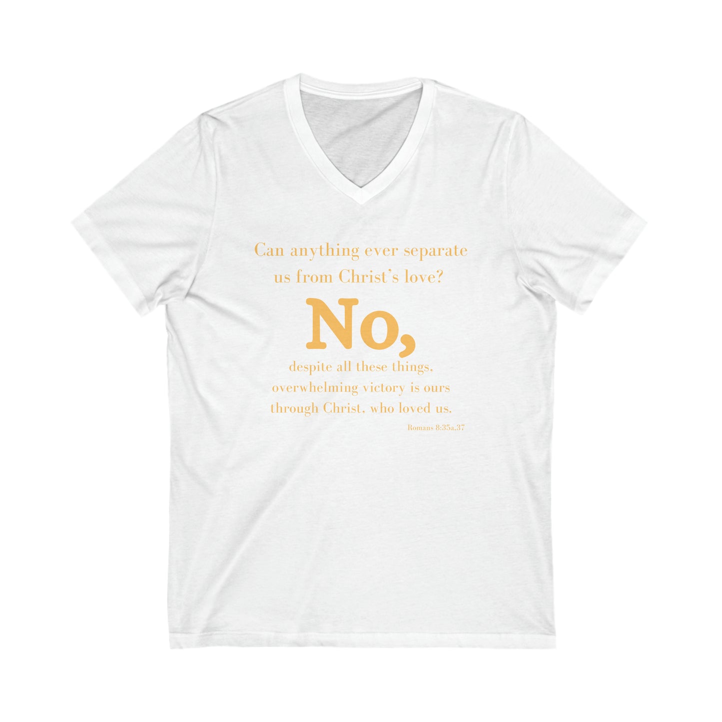 Can Anything Separate Us From Christ - Short Sleeve V-Neck Tee US