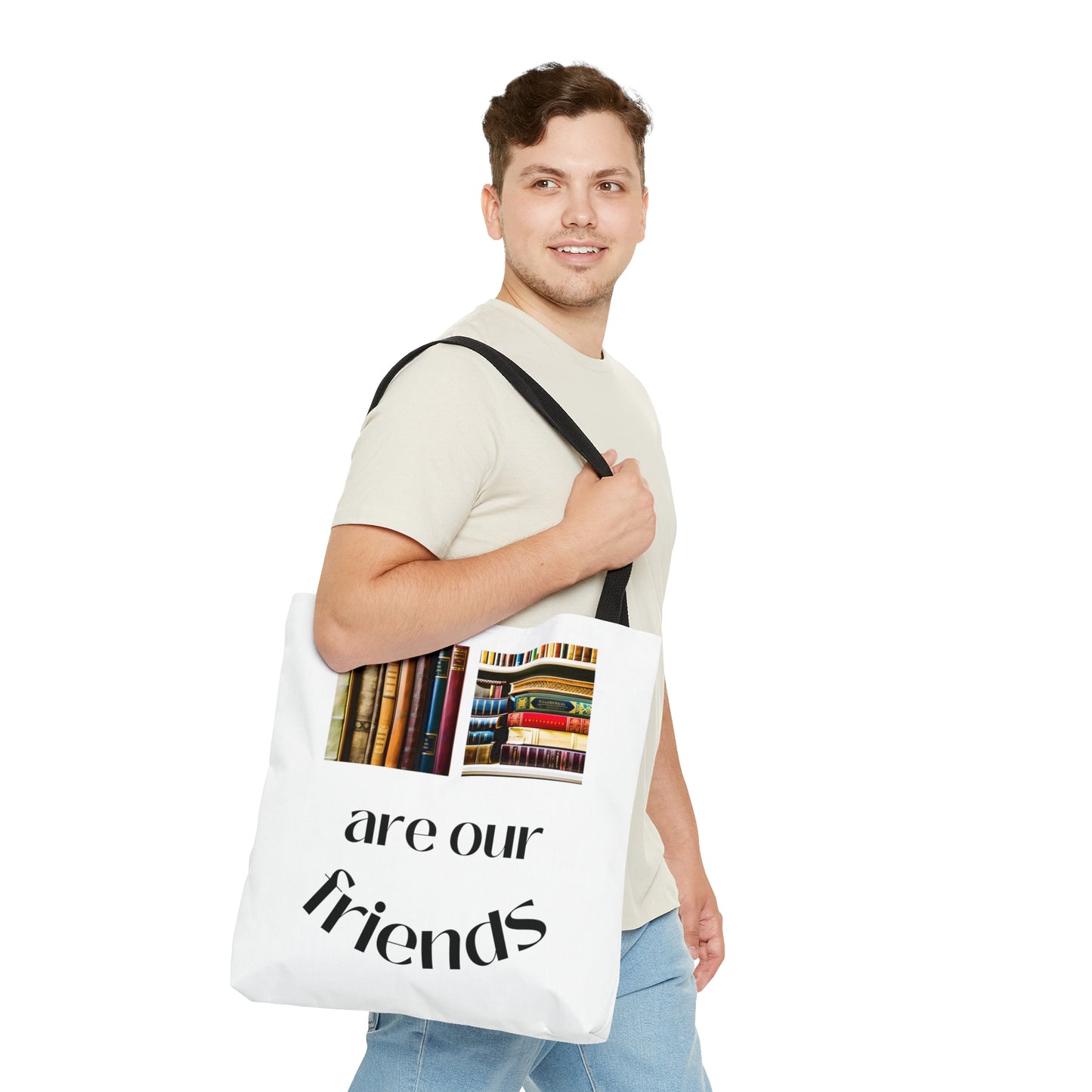 Books Are Our Friends #3 (different on each side) - Tote Bag US
