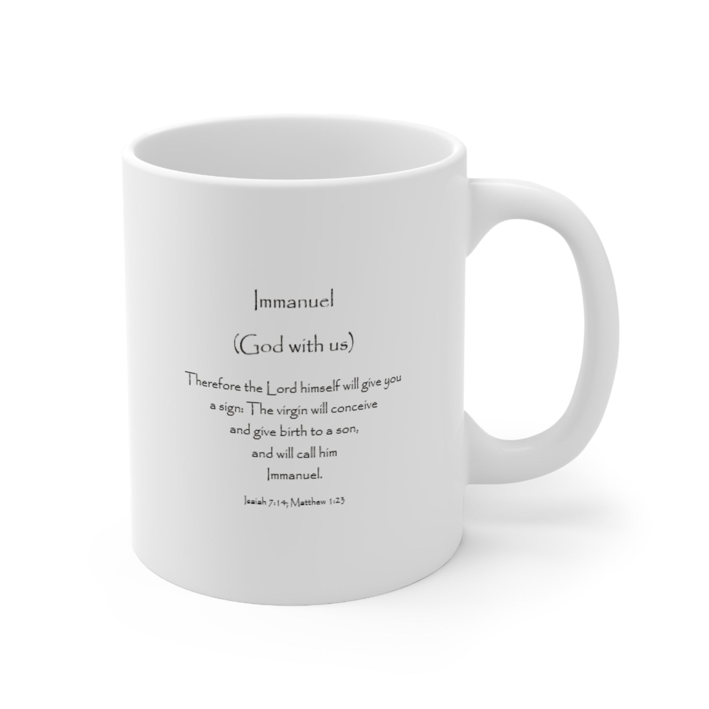 Immanuel (God With Us) - Christmas Ceramic Mug US