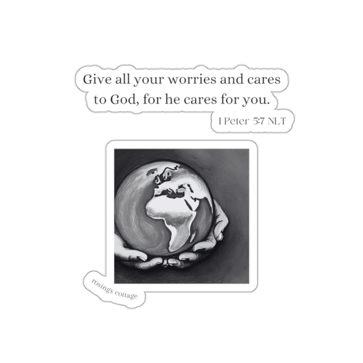 Give All Your Worries to God #2 - Kiss-Cut Stickers US