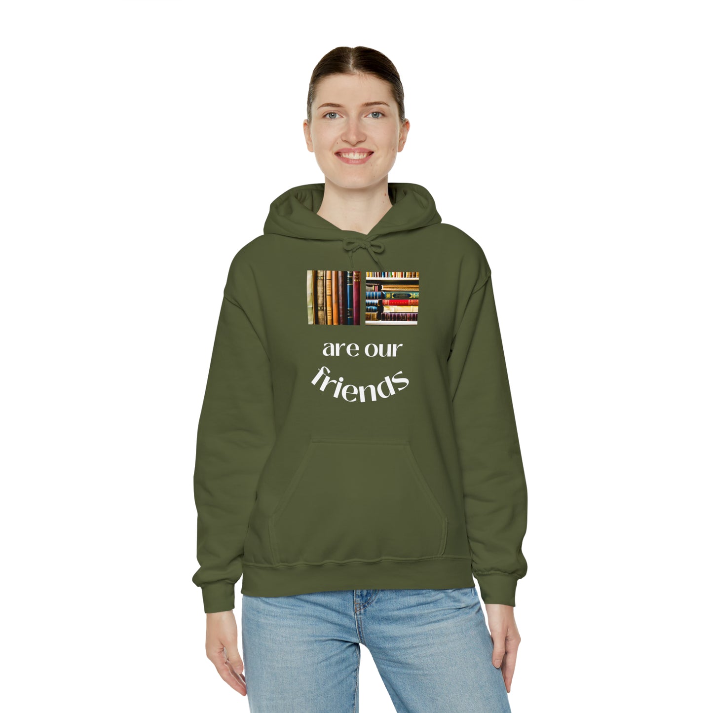 Books Are Our Friends #1 - Hooded Sweatshirt US