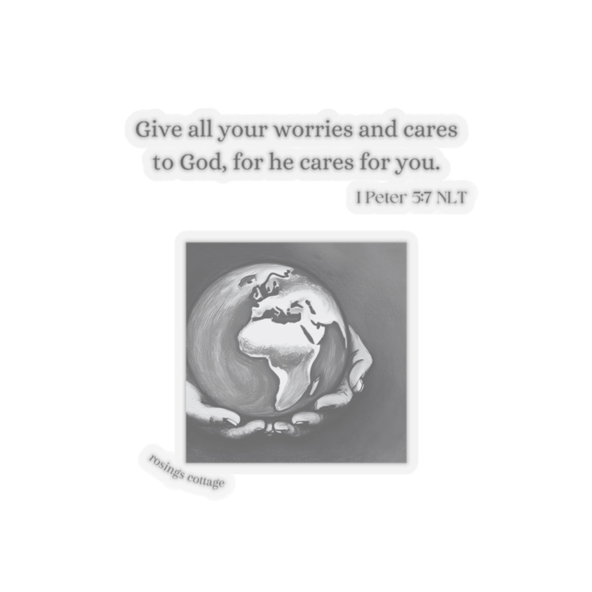 Give All Your Worries to God #2 - Kiss-Cut Stickers US