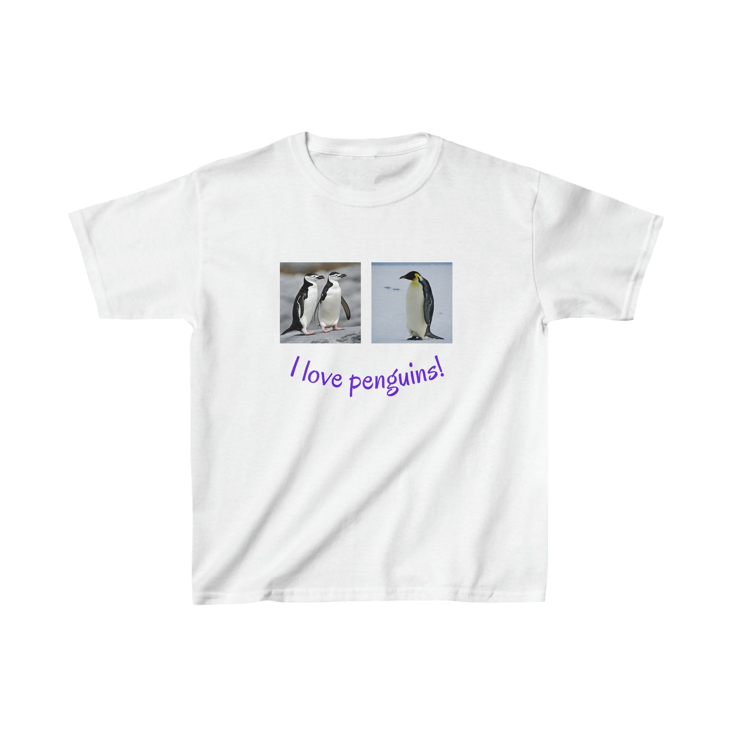 I Love Penguins! - Kids Heavy Cotton™ Tee