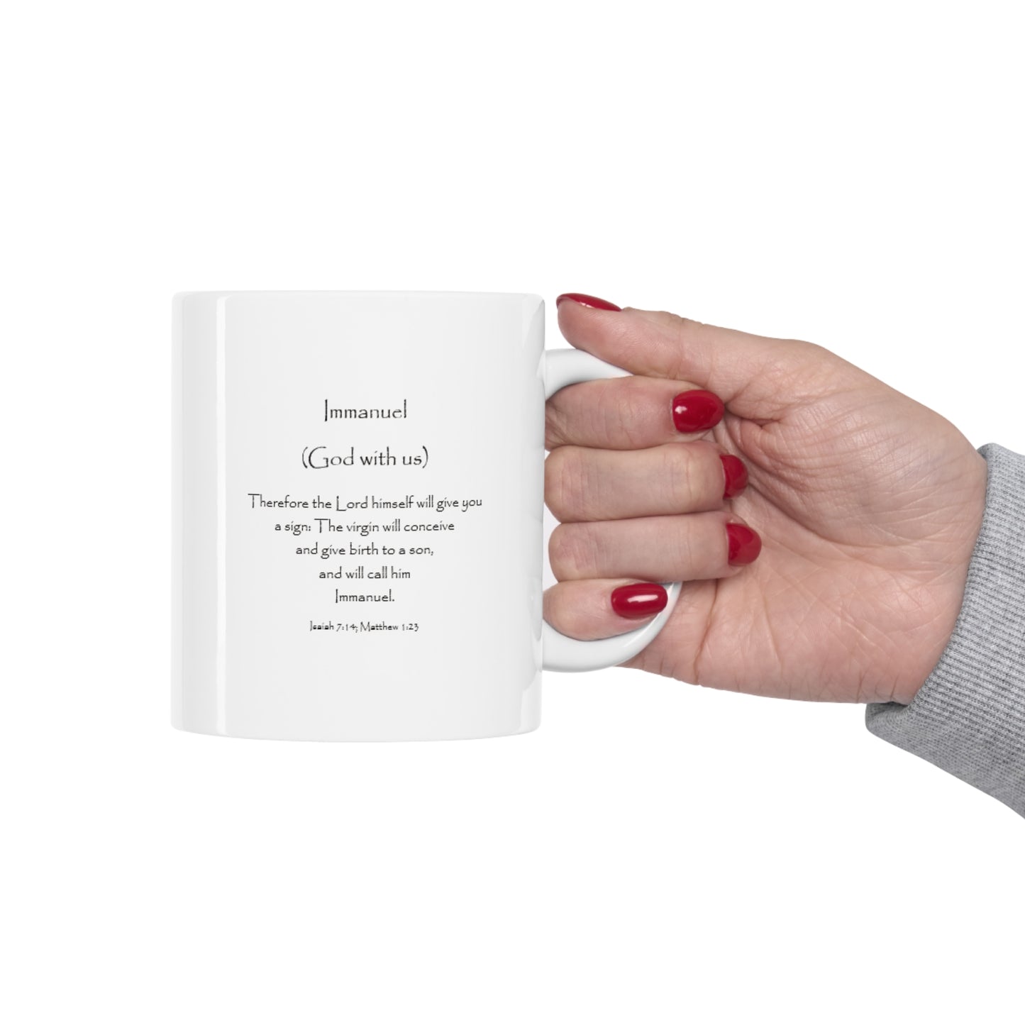 Immanuel (God With Us) - Christmas Ceramic Mug US