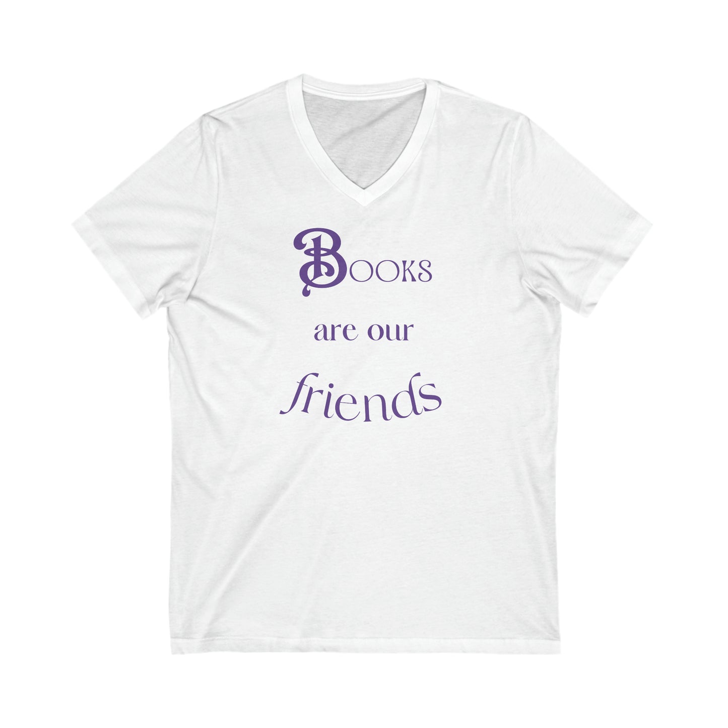 Books Are Our Friends #2 - Short Sleeve V-Neck Tee US